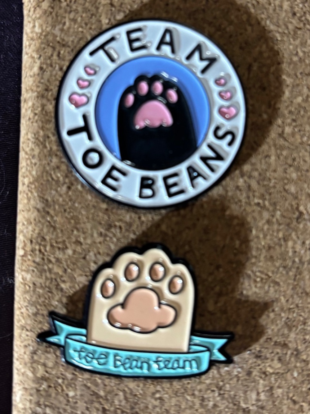 Cat " Toe Bean" Pins